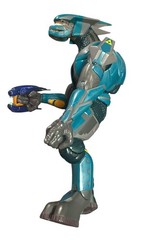 HALO JOYRIDE BLUE/TEAL ELITE ACTION FIGURE W/ WEAPON BLUE VIDEO GAMES TOYS
