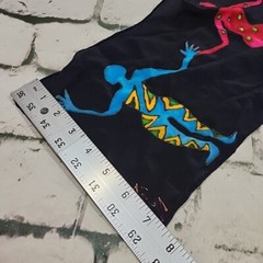 Rainbow Art Community Tribal Scarf Unsex One Size Silky Feel 50″ X 7.5″