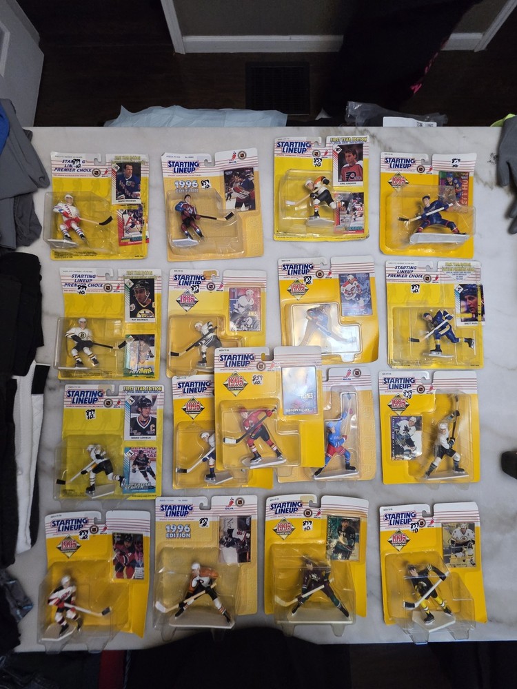 Starting Lineup Hockey 17 Action Figures 93′ 95′ 96′ Vintage