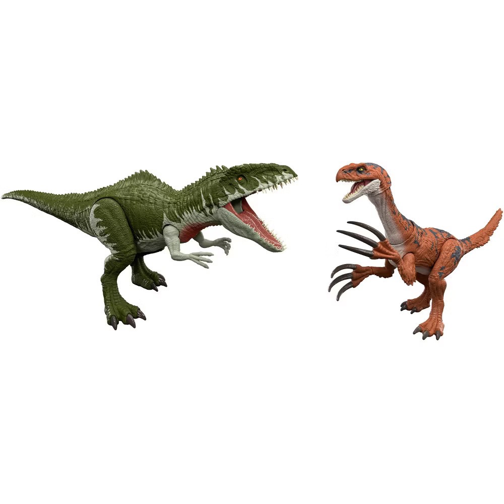 Jurassic World 2-Pack Of Dinosaur Figures Giganotosaurus & Therizinosaurus