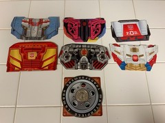 Transformers Unite Warriors & Masterpiece Collector Coin lot (7)