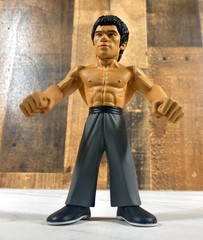 6″ Bruce Lee Fan Atiks Action Figure Round 5 Enter the Dragon Excellent Cond.