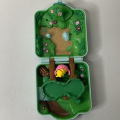Pokémon Tomy Polly Pocket Viridian Forest Play Set Blue Vtg 1997 Pikachu Compact