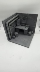 TMNT Donatello Workshop Tech Lab Modular Diorama – 1:12 & 1:18 Scale Display