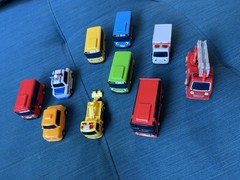 The Tayo Little Bus & Friends Lot Of 10 Toy Car Bus Fire Truck Taxi Tow Truck