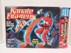 1994 Milton Bradley Karate Fighters set, featuring Dragon Kick vs. The Red Ninja