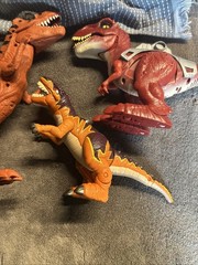 T Rex Zuru Robo Slasher Allosaurus Lot Of 3 Dinosaurs