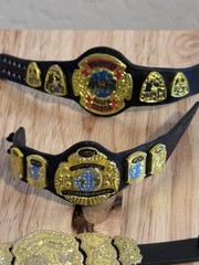 26 Wrestling Figure Belts Some Rare