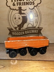THE GREAT Railway Adventures WOODEN TRAIN Orange LOG ! THOMAS FRIENDS COMPATIBLE