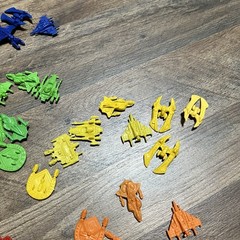 Lot Of 100+ Pcs Battle Space Robots Space Ships Mini Loose Figures Novelty