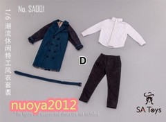 SA Toys 1:6 SA001D Windbreaker Coat Shirt Pants Clothes For 12″ Male Figure Body