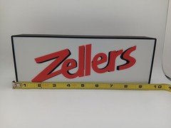 Retro Zellers logo 10″ lightbox sign zellers Canada Light Box Display