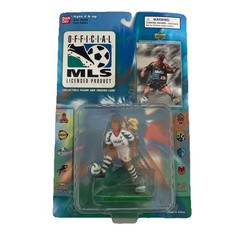 Lot of 10 Bandai Soccer 1996 Action Figures with Player Card Soccer Players New