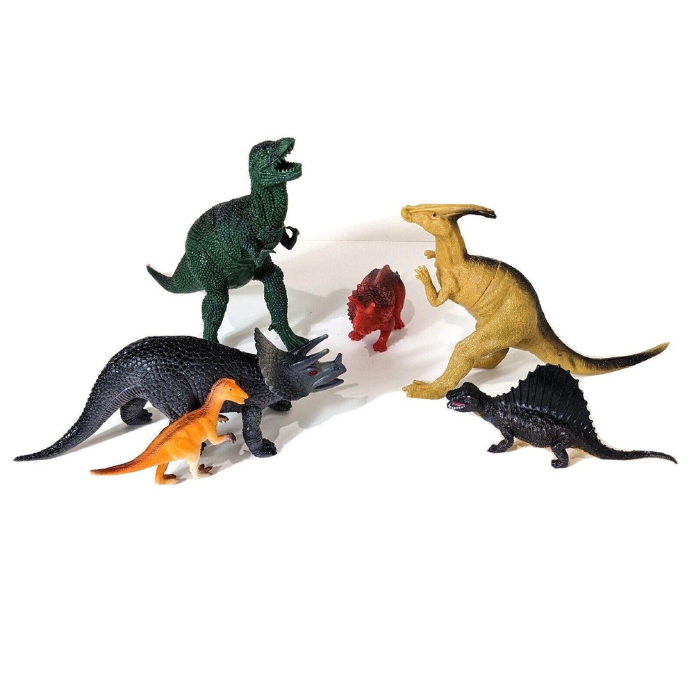 Dinosaur Toy Set Realistic Figures Large Toys Lot for Boys Toddler Kids Lot 6