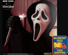 Mezco MDS Roto Plush Ghost Face Scream Horror Character Collectible Toy