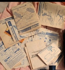 Vintage GI Joe ARAH Info Cards, Paperwork, Vehicle Blueprints.