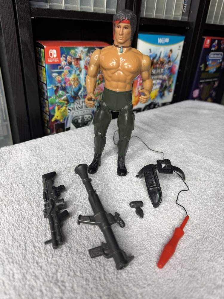 Vtg 1985 John Rambo, Force Of Freedom Figure w/ Accessories Coleco First Blood