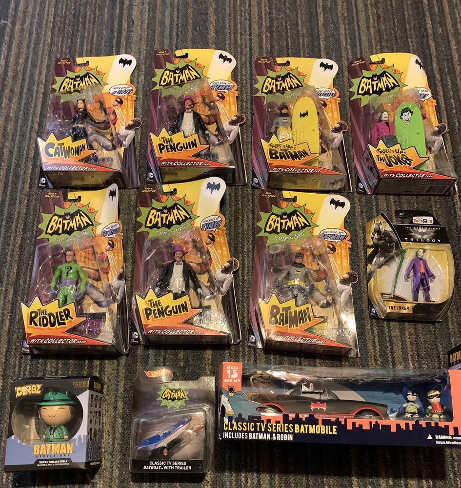 Batman Classic TV Series 1966 Batman Adam West Action Figure New On Card Great $