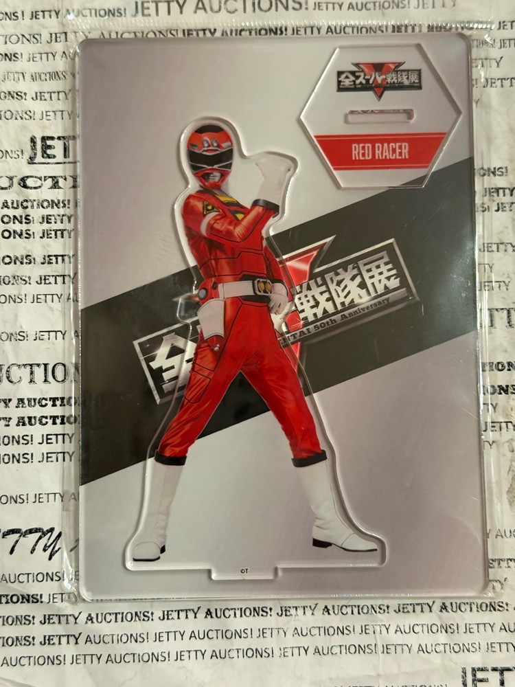 Super Sentai 50th Acrylic Stand CarRanger Power Rangers Turbo Red Racer Tommy TJ
