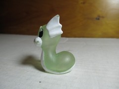 1996 Pokemon Finger Puppet Clear Dratini Gotta Catch Them All Nintendo Bandai