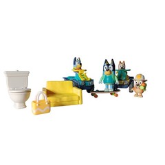 Bluey Figures Play Set Bandit Bingo Bluey Family Toy Lot