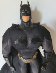 Batman 13”Plush with Vinyl Head Gloves & Belt 2005 Mattel