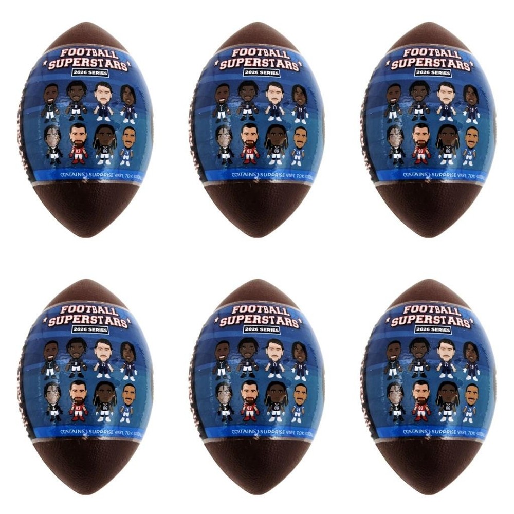Football Superstars SMOLS NFL 2026 Series Figures – Lot of 6 Blind Capsules