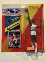 💥🏀 1992 DIKEMBE MUTOMBO Starting Lineup, Denver Nuggets, Card & Poster 🏀💥