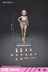 T86-ST06-A: 86Toys 1/12 scale female body (Pale, XL chest)