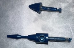 G1 Transformers THUNDERCRACKER LONG/SHORT MISSILE FISTS LAUNCHER lot x2 See Desc