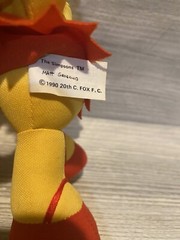 LISA SIMPSON 8″ DOLL 1990 Plush With Plastic Head Vintage Simpson Collectible