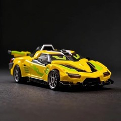 Metal Cardbot W Season 3 TACHY Cheetah Transformer Robot Action Figure Car Toy