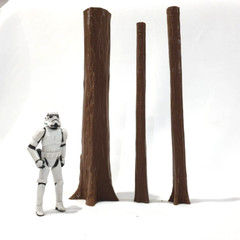 3xCustom Endor Trees for 3.75 IN FIGURE DIORAMA