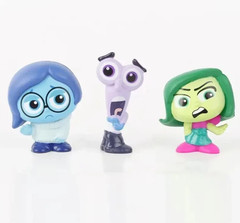 9pcs/Set Mini Inside Out 2 Action Figure Toy Cartoon Movie Joy Anxiety Anger