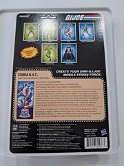 Gi Joe Super7 Reaction + Glow Patrol Cobra Bat Figure 3.75 Moc Blue Glow Army