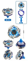 BX-01 Burst Beyblade Dran Sword Blue Silver Starter Master Spinning Top Gyro Toy