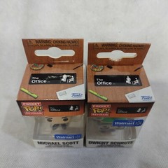 Funko Pocket Pop The Office Michael Scott Dwight Schrute Keychains New In Box