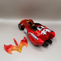 Lot of 3 Power Rangers Mystic Force Gold & Red Rangers with Dragon Racer
