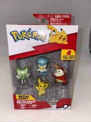 Pokémon 4-Pack Figures: Pikachu, Fuecoco, Sprigatito, Quaxly, New