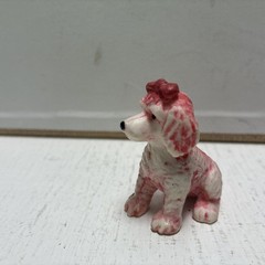 Vintage 1993 Puppy In My Pocket Pink Standard Poodle With Bow