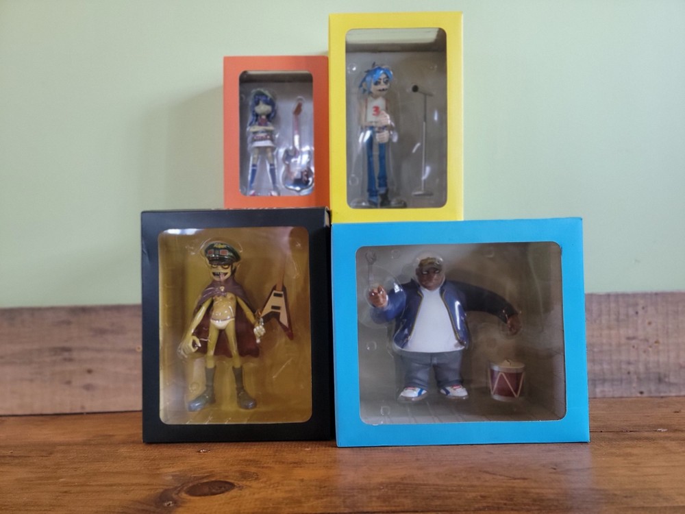 Kidrobot Gorillaz Vinyl Figures Complete Set 2D Murdoc Noodle Russel w/ Boxes