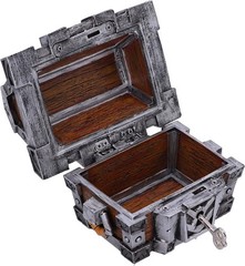 Nemesis Now World of Warcraft Silverbound Treasure Chest Box 10.5cm, Resin, Silv