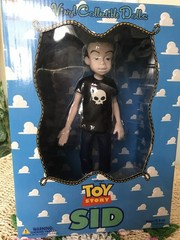 1996 RARE MIB MEDICOM TOY STORY ANDY & SID VINYL COLLECTIBLE DOLLS SET