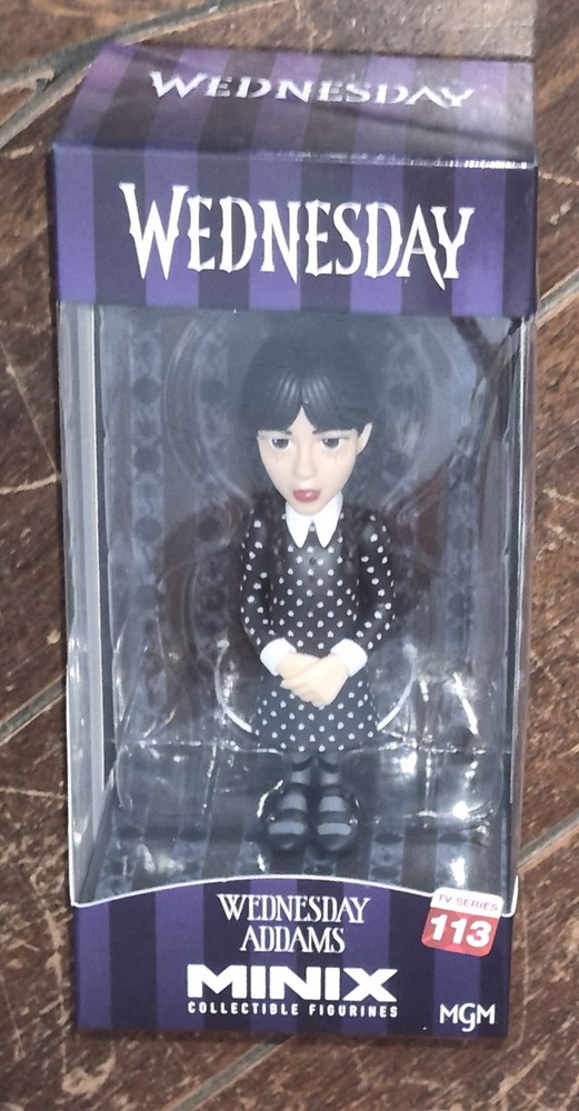 MINIX Collectible Figurines Wednesday TV Series: #113 WEDNESDAY ADDAMS Figure!