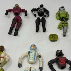 LOT Of 9 GI JOE 3.75” Action Figures 1980’s Plus Extras-Sold For Parts-See Pics