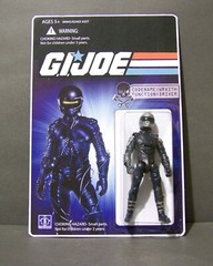 Custom GI Joe figure and package of “THE WRAITH” charlie sheen 1986 new style