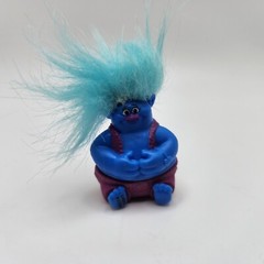 Trolls Miniature Figure Blue 2.5″ Hasbro 2016 Dreamworks