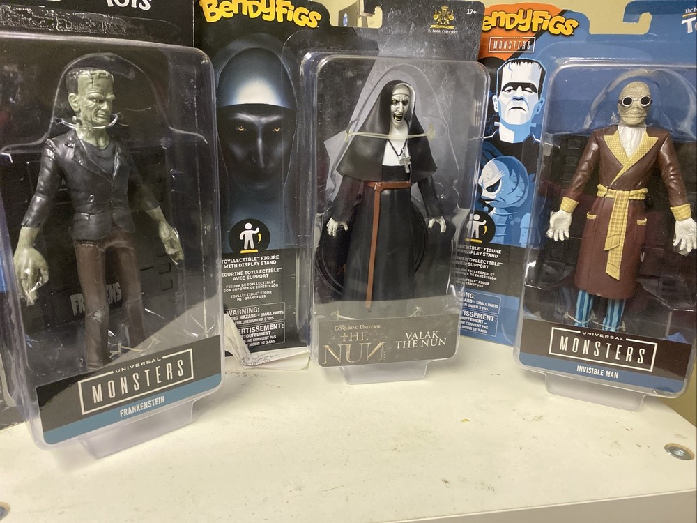 Conjuring Universe ￼The Nun Movie 7″ Figure Valak The Invisible Man Frankenstein