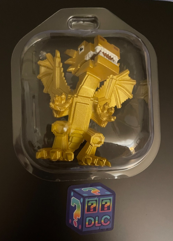 ROBL0X Steal a Brainrot DRAGON CANNELLONI Figure Toy w/ DLC Code Rare Gold SAB