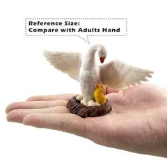 1pc Little Lamb Swan Rooster Chicken Sheep Animal Miniature Art Toy Figure Doll